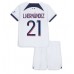 Paris Saint-Germain Lucas Hernandez #21 Babykleding Uitshirt Kinderen 2023-24 Korte Mouwen (+ korte broeken)